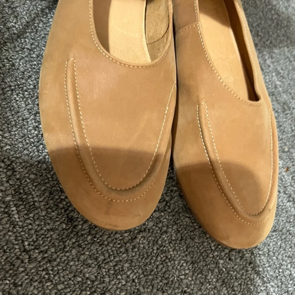 Ralph Migel Brown Suede Flats Women's 40 US 9.5 Slip On